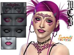 Lipstick Makeup, The Sims, Sims 4, Makeup Looks