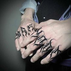 X Finger Tattoo, Self Made Finger Tattoo, Finger Tattoo Ideas Men, Old English Knuckle Tattoo, Finger Tattoos Men Words, Knuckle Lettering Tattoos, Finger Tattoos For Men Letters, Nuckle Tats Men, Finger Tattoos Lettering