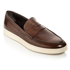 This all-purpose slip on pairs supple Italian calf uppers with a sporty sneaker sole. Together they make a pair you can dress up or down and wear anytime. Pair with our Mid Brown Jeans Belt.      * Ridged cassetta rubber sole for traction      * Fully leather lined      * Trim profile      * Hand stitched vamp & beef roll      * Completely artisan crafted in Italy Beef Roll, Formal Belts, Formal Accessories, Brown Jeans, Jeans Belt, Sporty Sneakers, Jean Belts, Shoe Tree, Sneakers For Sale