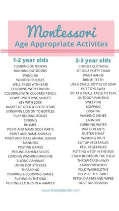 Montessori Parenting, Preschool Schedule, Montessori Lessons, Lesson Plans For Toddlers, Homeschool Preschool Activities, Toddler Schedule, Montessori Toddler Activities, Baby Learning Activities, Bumbo