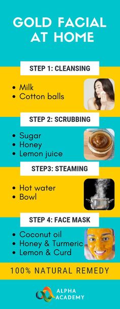 Facial At Home, Gold Facial, Clear Skin Face, Skin Face Mask, Beauty Tips For Glowing Skin, Natural Skin Care Routine, Beauty Tips For Skin, Skin Care Remedies, Skin Care Recipes