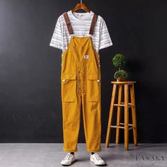 Lasaky - Professional Unisex Overalls with Multiple Pockets - Straight-leg Jumpsuit with Adjustable Straps, Loose-fit Workwear Trousers in Classic Utility Style - Navy Gardening Overalls, Cozy Clothing, Womens Jumpsuits Casual, Mens Trousers Casual, Batwing Dress, Male Clothes, Denim Trench Coat, Jumpsuit Casual, Suspenders For Women