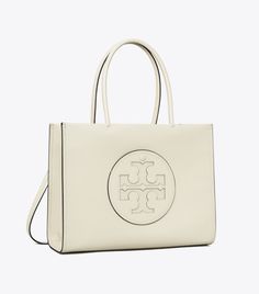 Small Ella Bio Tote: Women's Designer Tote Bags | Tory Burch Chic Tan Tote Satchel, Tan Top Handle Satchel For On-the-go, Tan Tote Satchel For On-the-go, Tan Shoulder Bag With Top Carry Handle, Medium On-the-go Shoulder Bag, Modern Tan Tote Satchel, Ella Tote, Designer Tote Bags, Womens Designer Handbags