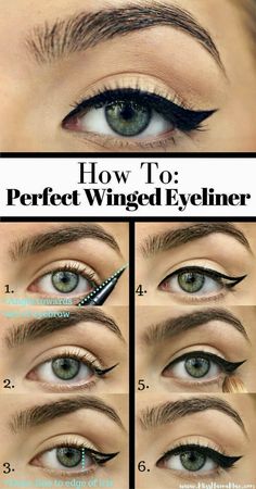 How To Put Eyeliner, Eyeliner For Small Eyes, Eyeliner Tutorials, Smokey Eyes Tutorial, Best Gel Eyeliner, Brown Eyeshadow Palette, Penyimpanan Makeup, Eyeliner Application