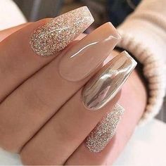 Chrome Nails Designs, Solid Color Nails, Colorful Nail, Colorful Nails, Purple Nail, Rose Gold Nails, Fall Acrylic Nails, Nail Designs Glitter