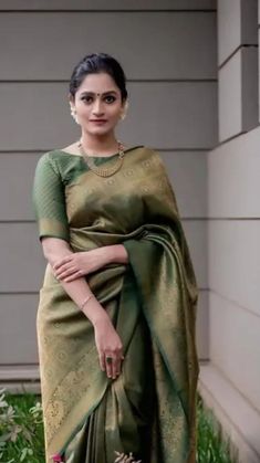 Lichi Silk Saree, Saree For Women, Madhuri Dixit, Kanjivaram Sarees, Saree Look, Soft Silk Sarees, Designer Saree, Traditional Sarees, Party Wear Sarees