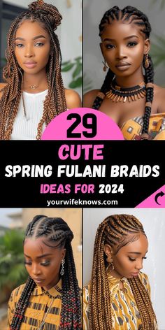 41 Sleek Bun Hairstyles for Black Women: A Style Guide Braided Hairstyles 2024, Braids With Heart, Fulani Braids Hairstyles, Hair Braid Designs, Chocolate Brown Hair Color, Fulani Braids, Midlength Haircuts