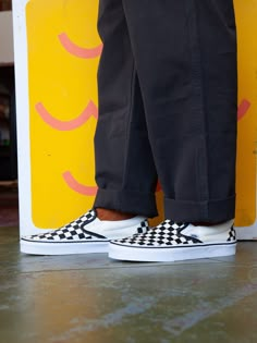 Vans Classic Slip-On - 4 - Mollusk Surf Shop Vans Checkerboard Outfit Men, Vans Slip On Outfit Men, Vans Checkerboard Outfit, Vans Authentic Navy, Slip On Outfit, Vans Outfit Men, Estilo Vans, Checkered Outfit, Vans Authentic Black