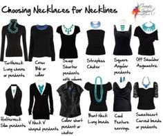 Types Of Clothing, Necklace For Neckline, Necklace Guide, Michelle Phan, Different Necklines, Mode Tips, Quoi Porter, Fashion Vocabulary, Retro Mode