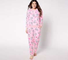 Dreaming of Disney? At least you can dream in Disney -- PJs, that is! Sweet dreams are yours with this comfy printed pajama set -- or gift the mega-fan in your life with Disney whimsy when it's time to wind down. Disney Pjs, Loungewear Set, Outfits For Teens, Pajama Set, Pajamas, Fan, Lounge Wear, Sweatshirts