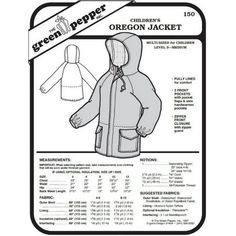 an image of the oregon jacket sewing pattern