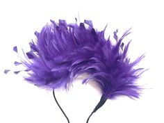 Purple Feather Fascinator This lovely purple Feather Fascinator is made from high-quality Feathers which are attached to the fabric covered metal headband.  Feather Fascinator can be suitable for the Bridesmaid, Mother of the Bride, Garden party, or a Lady's day at the races. It's very elegant, made from high-quality feathers. Purple Feathered Mini Hat For Summer, Purple Feathered Costume Hats And Headpieces For Party, Elegant Purple Feathered Headpiece, Luxury Purple Feathered Fascinator, Purple Hat-shaped Fascinator For Wedding, Feather Crown, Royal Ascot Hats, Ascot Hats, Purple Feather