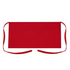 a red apron on a white background