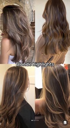 Golden Highlights Brown Hair Caramel Brunettes, Highlights Brown Hair Caramel, Golden Brown Balayage, Brown Hair Caramel, Burnette Hair, Highlight Hair Dye, Golden Highlights Brown Hair, Hair Caramel, Blonde Hair With Roots