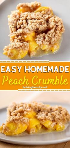 Never take this easy peach crumble pie recipe for granted on your list of summer desserts! This fresh peach crumble recipe is bursting with sweet and juicy peaches with a mile-high crumb topping. With only one bowl and 7 common ingredients, you're set! Fresh Peach Crumble, Peach Crumble Recipe, Peach Crumble Bars, Peach Desserts Easy, Peach Crumble Pie, Easy Peach Pie, Fresh Peach Recipes