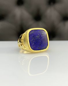 Double Headed Eagle Lapis Lazuli Men Ring, Pinky Signet Blue Ring, Square Cut, Genuine Gemstone, Stylish Gold Silver Ring, Handmade Jewelry ◎ Details ◎ ○ Material 14K Solid Gold or 925 Sterling Silver Weight of Ring : approx 19.50 gr Height of Ring : approx 5.30 mm ○ Upgrade to Solid 18K Gold, please click the link below: https://www.etsy.com/listing/962826004 ○ Gemstone Natural Lapis Lazuli Gemstone approx. 15 mm x 15 mm 4.50 ct Made to Order HANDMADE ITEM ○ For Men Collection : https://etsy.me Formal Lapis Lazuli Ring Jewelry, Classic Lapis Lazuli Jewelry Ring, Classic Blue Lapis Lazuli Rings, Classic Lapis Lazuli Ring As A Gift, Blue Lapis Lazuli Signet Ring With Gemstone, Classic Lapis Lazuli Ring As Gift, Blue Lapis Lazuli Gemstone Signet Ring, Lapis Lazuli Signet Ring With Gemstone For Gift, Formal Lapis Lazuli Gemstone Ring