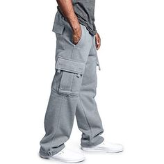 Season:Fall  Winter; Fabric:Polyester; Gender:Men's; Style:Streetwear,Fashion; Occasion:Casual,Daily; Fit Type:Loose Fit; Function:Outdoor,Windproof; Waistline:Mid Waist; Pattern:Solid Color; Design:Drawstring,Elastic Waist,Multi Pocket; Pants Type:Casual Pants,Trousers,Sweatpants,Joggers; Fly Type:Drawstring; Front page:FF; Hips:null; Length:null; Waist:null; Fit US Size:null; Fit UK Size:null; Fit EU Size:null; Pants Length:Full Length Designer Sweatpants, Cargo Sweatpants, Pants Male, Casual Pants Style, Sweatpants Style, Casual Joggers, Sports Trousers, Mode Casual, Black Sweatpants