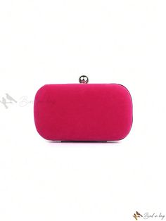 Bird in Bag - Womens Elegant Velvet Clutch Bag - Hard Shell Evening Bag for Formal Occasions, Stylish and Versatile - Perfect for Evening Dresses, Cheongsams, and Formal Attires - Exquisite Trapezoidal Rhinestone-Encrusted Hand Clutch Pink Pouch Box Bag For Formal Occasions, Pink Formal Pouch Box Bag, Formal Pink Rectangular Bag, Formal Pink Rectangular Bags, Pink Formal Clutch Box Bag, Pink Rectangular Evening Box Bag, Pink Rectangular Box Bag For Evening, Elegant Pink Rectangular Clutch, Pink Rectangular Shoulder Bag For Formal Occasions