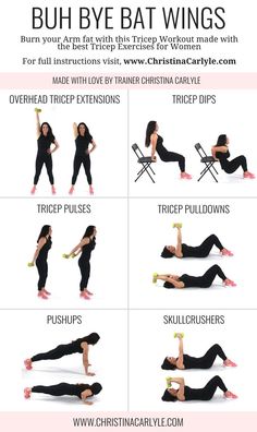 Tricep Workout With Dumbbells, Thinner Arms, Arm Weights, P90x Workout, Arm Fat Exercises, Workout Morning, Tuesday Workout, Tricep Workout, Buh Bye