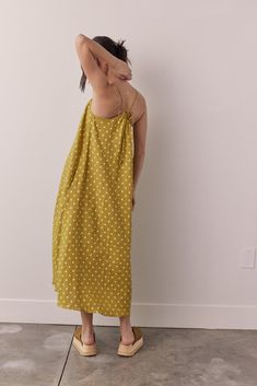 About Product We are introducing our Linen Polka Dot Back Tie Ankle Dress – a delightful blend of vintage charm and contemporary elegance. Crafted from premium linen fabric, this dress combines the timeless appeal of polka dots with the breezy comfort of linen, making it the perfect choice for warm-weather adventures.Adorned with playful polka dots, this dress exudes a sense of whimsy and romance. The classic pattern adds a touch of nostalgia to the modern silhouette, creating a look that's both Ankle Dress, Classic Pattern, Dresses Xs, Vintage Charms, Linen Fabric, Warm Weather, The Modern, Polka Dot, Ready To Wear