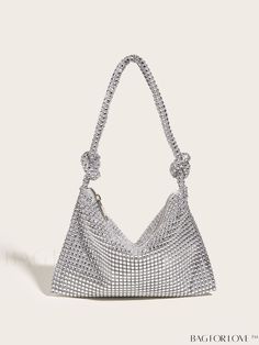 BagForLove - Stylish Rhinestone-Embellished Hobo Handbag Product Description Color Silver Details Rhinestone Magnetic No Style Glamorous Pattern Type Plain Bag Size Small Closure Type Zipper Type Hobo Bag Material Plastic Care Instructions Do not wash Size Chart INCH CM Bag Height Bag Length Bag Width Handle Height 5.5 inch 8.7 inch 2.8 inch 8.7 inch Bag Height Bag Length Bag Width Handle Height 14 cm 22 cm 7 cm 22 cm Details Pictures Similar Products h2 { text-align: center; } /* æ¢è¡ */ li{ Rhinestone Shoulder Bag, Rhinestone Purse, Baby Tote Bag, Glitter Clutch, Rhinestone Material, Hobo Handbag, Purse For Women, Rhinestone Decor, Black Leather Tote