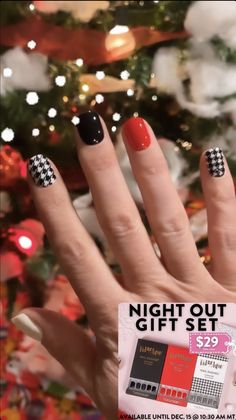 Red Aspen Nail Dash Combos, Red Aspen Nail Dash, Aspen Nails, Red Aspen, Black Cat Eyes, Holiday Red, Color Street, Aspen, Nail Inspo