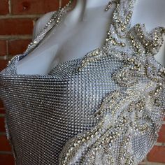 Appliqu Mesh Link Dress - Silver (Small/Medium) Bling Outfits, Dress Etiquette, Dress Silver, Concert Outfits, Gowns Wedding, Silver Dress, Ball Gowns Wedding, Ball Dresses, Concert Outfit