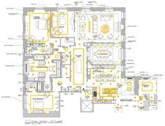 the floor plan for an apartment with several rooms