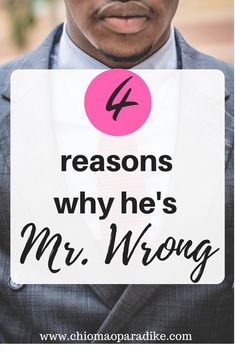 Four ways to know he's Mr. Wrong – Being Woman Mr Wrong, Christian Singles, Motherhood Tips, Breakup Advice, Godly Dating, Dating Ideas, Intentional Parenting, Christian Relationships, Loving God