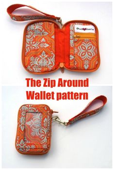 the zipper around wallet pattern is easy to make