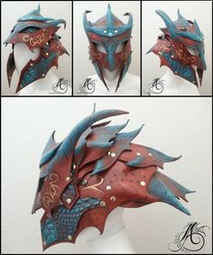 Dragon Helmet, Armadura Cosplay, Dragon Armor, Dragon Mask, Dragon Costume, Cosplay Armor, Leather Armor, Leather Mask, Cosplay Tutorial