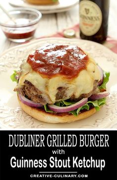 Irish Cheese, Fireball Drinks, Fall Treats Recipes, Burger Recipes Beef, Homemade Ketchup, Football Party Food, Grilled Burgers, Beef Burger, Beef Burgers