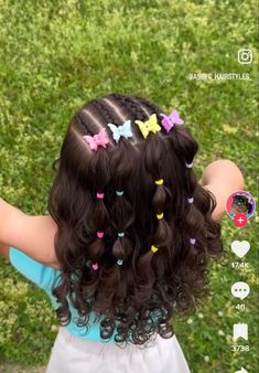 Cute Hairstyles For Lil Kids, Easter Hair Styles For Kids, Little Kid Curly Hairstyles Girl, Curly Hairstyle For Kids, Cute Easter Hairstyles For Kids, Girls Hair Dos Kids, Mexican Hairstyles For Kids, Hairstyles For Kids With Curly Hair, Cute And Easy Hairstyles For Kids