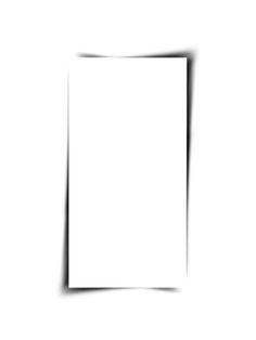 an empty white square paper on a white background