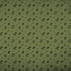 a green wallpaper with black and white designs on the backgrounge background