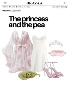 the princess and the pea is featured in an advertisement for brava's spring 2011 collection