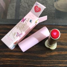 New Too Faced Too Femme Heart Core Lipstick In Heart Core Shade Brand New Never Swatched Full Size Heart Core Lipstick, Heart Core, Too Faced Makeup, Too Faced, Makeup Lipstick, Green Bay, Pink Red, Womens Makeup, Shades