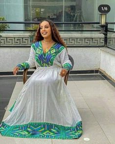 Ethiopian And Eritrean Very Colorful And Stunning Brown Habeshan Dress. Eritrean Dress, Ethiopian Clothing, Habesha Dress, Ethiopian Traditional Dress, Hand Dress, Ethiopian Dress, Habesha Kemis, Traditional Dresses Designs, Traditional Clothes