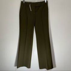 Talbots Signature Pants New With Tags Olive Green Wide Leg Great Fit 17g19 Green Mid-rise Pants For Work, Green Mid-rise Bottoms For Work, Pants Color, Olive Green, Pant Jumpsuit, Wide Leg, Pants For Women, Tags, Pants