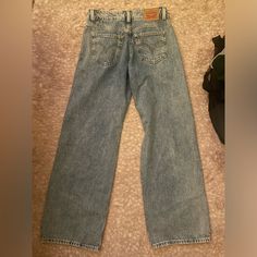 Never Worn Similar To Low Pros Levi's Wide Leg Medium Wash Pants, Levi's Medium Wash Wide Leg Pants, Levi's Wide Leg Denim Blue Bottoms, Levi's Medium Wash Rigid Denim Bottoms, Levi's Medium Wash Jeans With Buttons, Levi's Blue Full-length Jeans, Levi's Full-length Blue Jeans, Levi's Full Length Blue Jeans, Levi's Classic Denim Bottoms