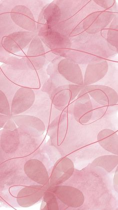 pink watercolor hearts on white background