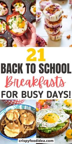 the back to school breakfasts for busy days