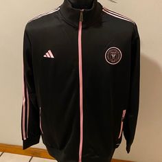 Adidas , Authentic&Licensed , Unisex , Sizes , S , M , L , Xl , Xxl Pink Adidas Winter Outerwear, Pink Adidas Sporty Outerwear, Adidas Pink Long Sleeve Outerwear, Pink Adidas Long Sleeve Outerwear, Sporty Pink Adidas Outerwear, Inter Miami, Messi 10, Adidas Jackets, Leo Messi