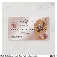 Nails Technician, Nail Salon Business Cards, Dragon Nails, Nail Business, Gold Drip, Makeup Artist Business Cards, Rose Gold Nails, Butterfly Nail, Nail Studio