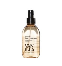 Pink vanilla hair and body mist Vanilla Hair, Vanilla Body Spray, Victoria Secret Vanilla, Body Care Product, Mist Perfume, Girly Makeup, Pink Vanilla