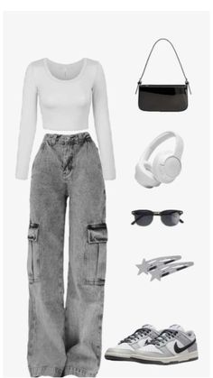 Casual College Outfits, Casual Preppy Outfits, Trendy Outfits For Teens, Everyday Fashion Outfits, Casual Day Outfits, Quick Outfits, Easy Trendy Outfits, Simple Trendy Outfits, Cute Everyday Outfits