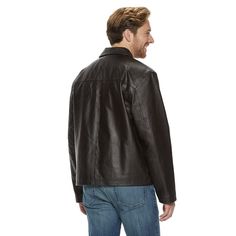 Enhance your look with this Vintage Leather jacket. Put the finishing touch on your cool-weather ensembles with this men's Vintage Leather leather jacket. In black. Midweight insulation for comfort in colder conditions. Zip front Long sleeves 3-pocket FABRIC & CARE Shell: leather Lining: nylon Professional leather clean  Imported  Color: Brown. Gender: male. Age Group: adult. Pattern: Solid. Winter Leather Biker Jacket With Faux Pockets, Casual Leather Jacket For Outdoor, Classic Leather Outerwear With Faux Front Pockets, Classic Leather Jacket With Faux Front Pockets, Leather Biker Jacket For Cold Weather, Fall Leather Outerwear With Multiple Pockets, Leather Outerwear With Pockets For Cold Weather, Winter Leather Jacket With Multiple Pockets, Casual Leather Biker Jacket With Multiple Pockets