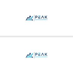 two logos for peak business experts, which are designed to look like the company's logo