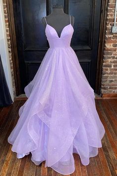 Sparkly Prom Dress, Princess Prom Dresses, Stunning Prom Dresses, Purple Prom Dress, Prom Dress Inspiration, Cute Prom Dresses, Pretty Prom Dresses, فستان سهرة, A Line Prom Dresses