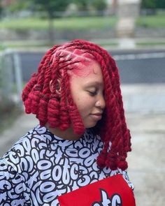 Bold Box Braids, Pretty Box Braids, Box Braids Colors, Box Braids With Color, Dreads Black Women, Braids Colors, Loc Bob, Braids With Color, Pretty Locs